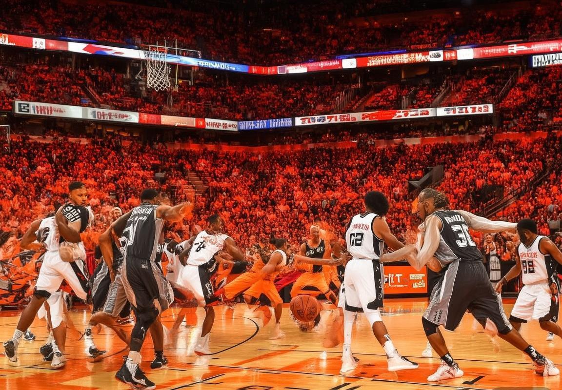 火箭VS马刺季前赛精彩对决：新秀老将同场竞技